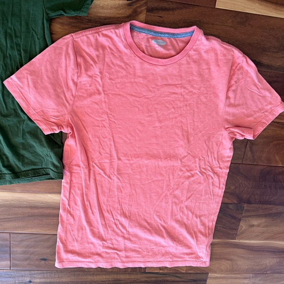 Coral and Green Solid Tee Bundle size Small - Picture 3 of 3